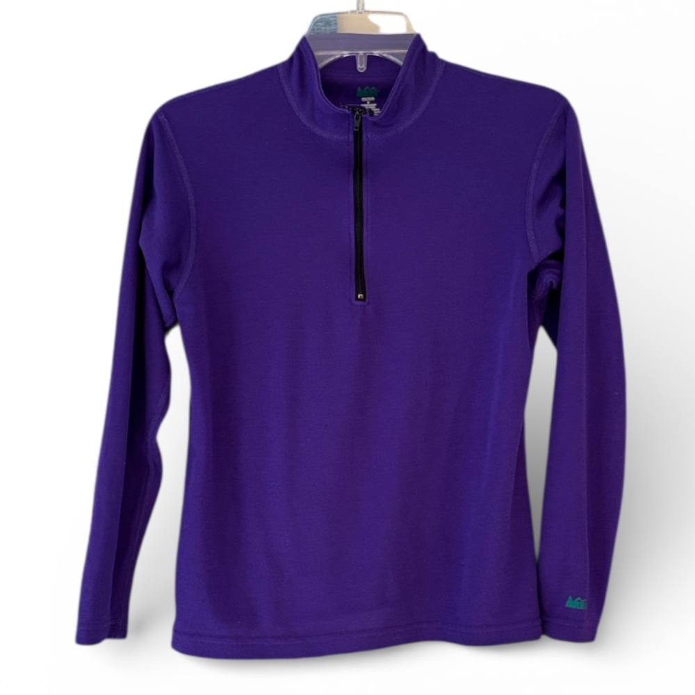 REI Women's Purple Quarter-Zip Thermal